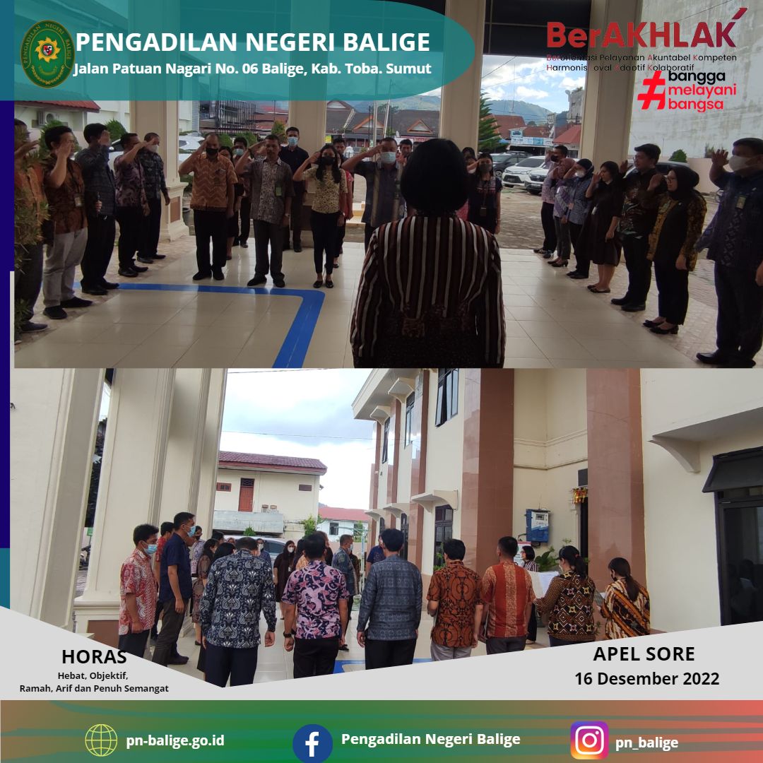 APEL SORE 16 Desember 2022
